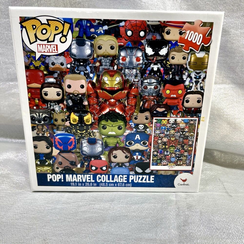 Funko Pop! Marvel Collage Puzzle 1000 Pieces Super Heroes Spider-Man Hulk
